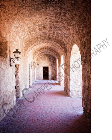 Arches at the Mission San Antonio, Texas